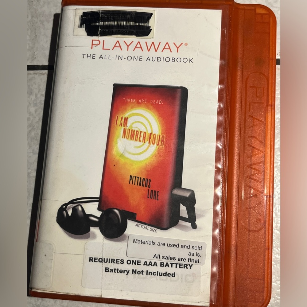 I Am Number Four Pittacus Lore PLAYAWAY The all in one Audiobook.
